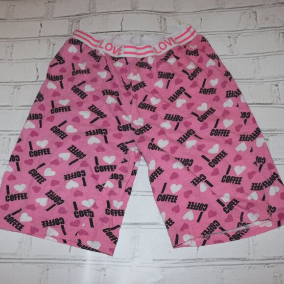 ☕💞 “I LOVE COFFEE” Pajama Shorts · M 💞☕ - Picture 1 of 4